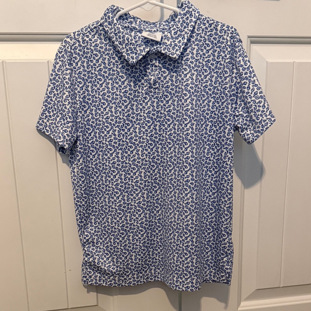 Blue Patterned kids  Shirt